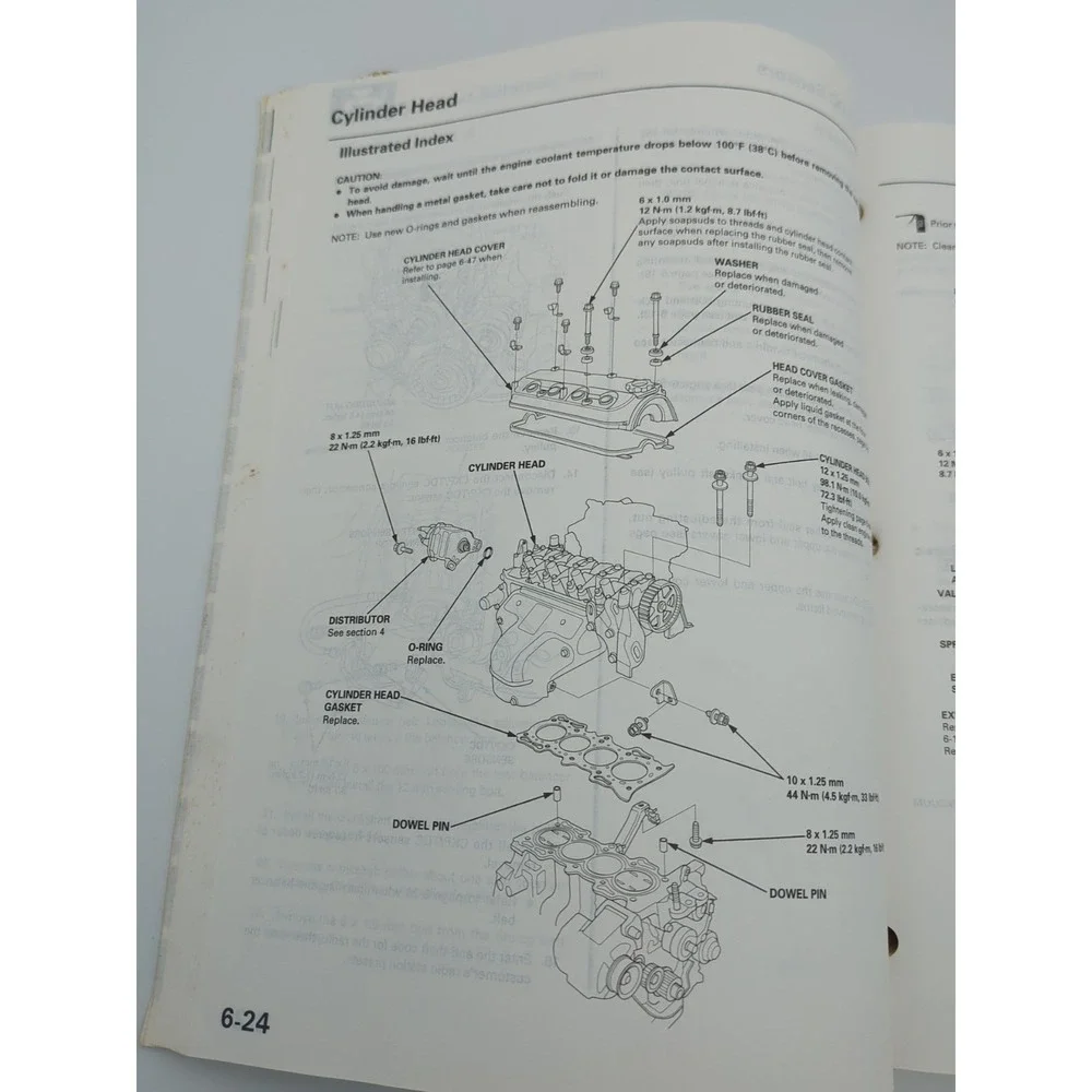 Vintage‎ 1998 1999 Acura 2.3 CL Service Shop Repair Manual Paperback Book